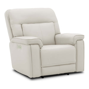 Moto Motion Harmony Recliner with Home Theater & Multi Media & Air Massage, 3-Zone Heating & Zero Gravity In Sorrento Dove Leather