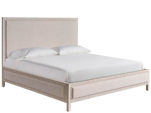 Universal Furniture Coastal Living Home Tidal White Rattan Upholstered Queen Headboard