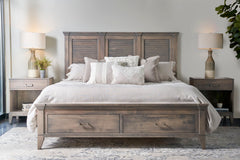 Yutzy Amish Champagne King Storage Bed in Champagne
