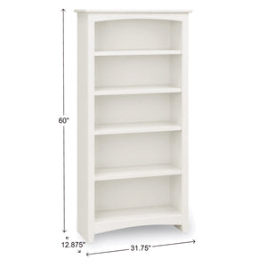 Archbold Alder Linen White 30x60 Bookcase