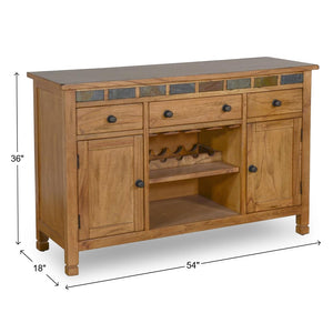 Sunny Designs Sedona Rustic Oak 54 Inch Buffet