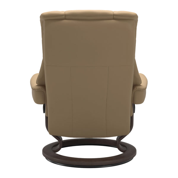 Stressless Mayfair Classic Base Small Chair & Ottoman in Paloma Sand