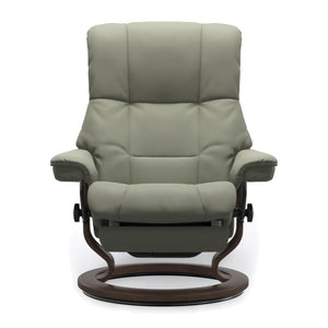 Ekornes Stressless Mayfair Large Classic Dual Power Leather Chair in Shadow Green
