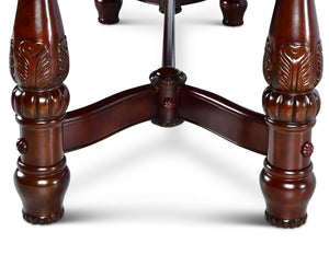 Steve Silver Antoinette 120-Inch 5-Piece Pedestal Dining Set With 24-Inch Leaf In Warm Brown Cherry