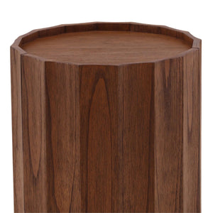 Dovetail Furniture Cadwell Storage Side Table in Brown