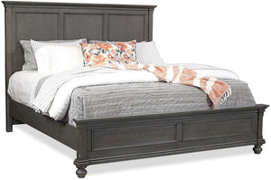 Aspenhome Oxford King Panel Peppercorn Bed