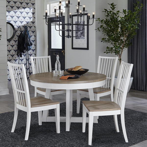 Parker House Americana Modern 48 Inch Round Dining Table with 18 Inch Leaf