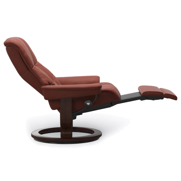 Stressless Mayfair Classic Power Large Recliner in Paloma Dark Henna