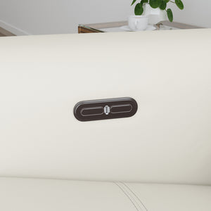 Flexsteel Aurora Leather Power Reclining Sectional Chise with Power Headrests