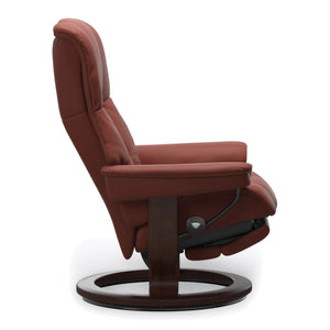 Stressless Mayfair Classic Power Large Recliner in Paloma Dark Henna