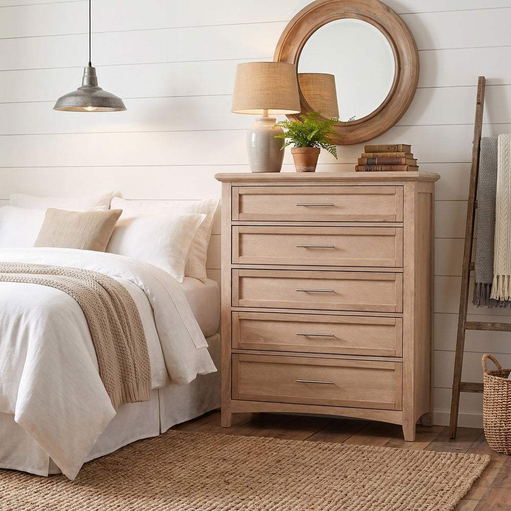 Vaughan-Bassett Jamestown Bleached Oak 5-Drawer Chest