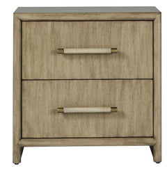 American Woodcrafters Arlington 2-Drawer Nightstand With USB/USB-C Port Nutmeg