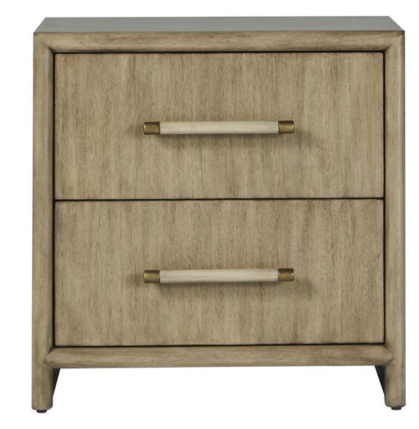 American Woodcrafters Arlington 2-Drawer Nightstand With USB/USB-C Port Nutmeg