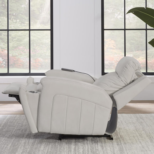 Parkerhouse Armstrong Fabric Poiwer Recliner with Heat, Massage & Auto-Glide Buffy Cream