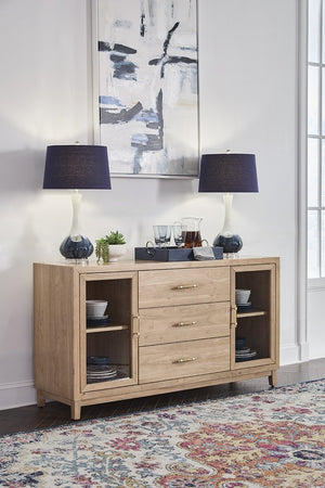 John Thomas Furniture Sanibel Dining Crate Server in Honey