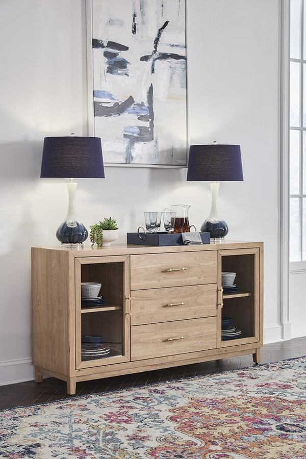 John Thomas Furniture Sanibel Dining Crate Server in Honey