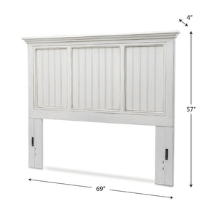Seawinds Monaco Blanc Finish Queen Headboard