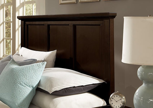 Vaughan-Bassett Queen Mansion Bed Bonanza Merlot Finish