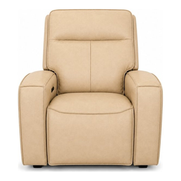 Moto Motion Cadence Triple Power Glider Recliner in Cream Leather