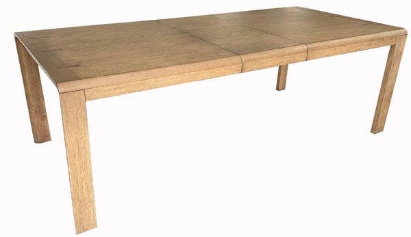 Heritage Serenity Leg Dining Table with Leaf & Rounded Waterfall Edges in Latte Finish