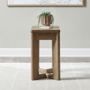 Liberty Ballentine Square Chairside Table in Weathered Bronze