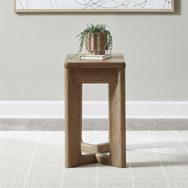 Liberty Ballentine Square Chairside Table in Weathered Bronze