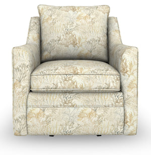Best Home Aubrey Marina Fabric Pillow Back Swivel Chair