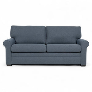 American Leather Gaines 78 Inch onic Indigo Fabric Queen Comfort Sleeper with Mink Finish