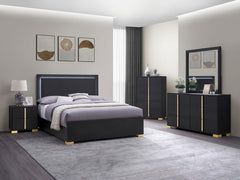 Coaster Marceline 5-Piece Full Bedroom Set Black
