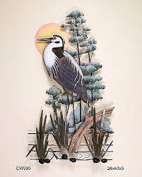 T.I. Design Great Blue Heron Wall Art