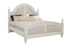 American Woodcrafters Rodanthe King Woven Bed Complete in Dove White