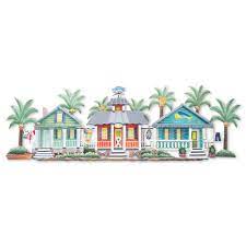T.I. Design Caribbean Village Wall Art
