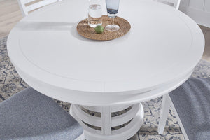 American Woodcrafters Heritage Coast Round dining Table Coastal White
