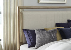 American Woodcrafters Arlington King Upholstered Headboard Nutmeg
