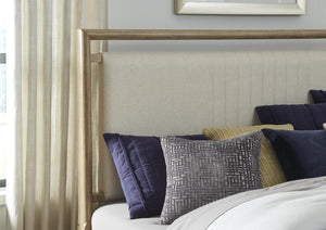American Woodcrafters Arlington King Upholstered Headboard Nutmeg