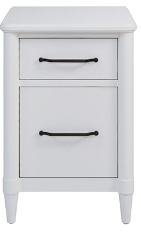 Heritage Coastal Breeze Living Filing Cabinet in White Finish