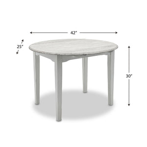 Seawinds Islamorada Drop Leaf Dining Table Dapple Grey Finish