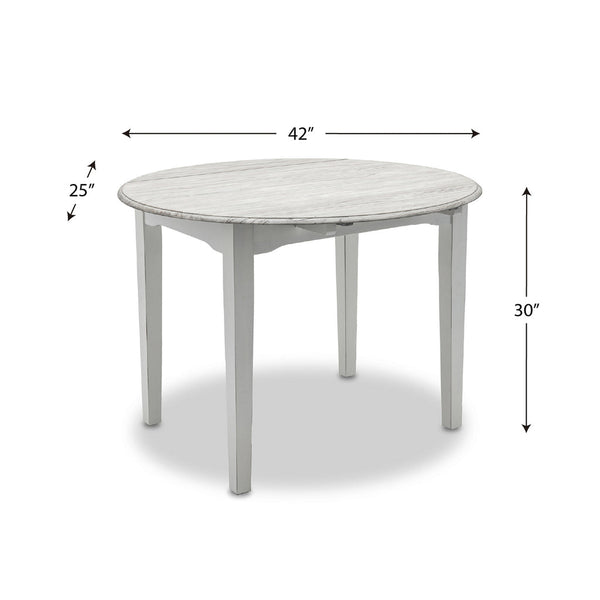 Seawinds Islamorada Drop Leaf Dining Table Dapple Grey Finish