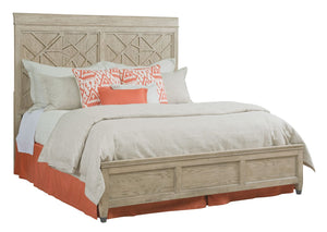 American Drew Vista Oyster Altamonte White Oak Queen Headboard