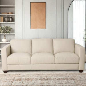Hudsons Furniture Shilo Leather Sofa in Oslo Pebble