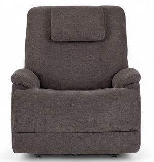 Flexsteel Zecliner Model 2+ Umber Fabric Power Lift Sleep Recliner with Power Headrest, Lumbar, Heat & Massage