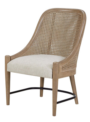 Heritage Coastal Breeze Living Cane Back Host Chair in Sand Finish