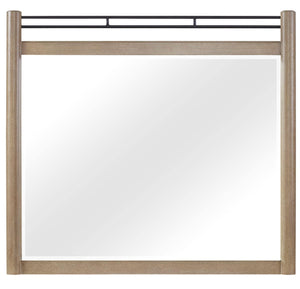 Heritage Coastal Breeze Living Poster Mirror in Sand Finish