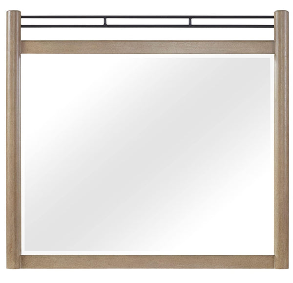 Heritage Coastal Breeze Living Poster Mirror in Sand Finish