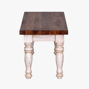 Napa Furniture Belmont Antique Linen & Timbered Brown Dining Bench