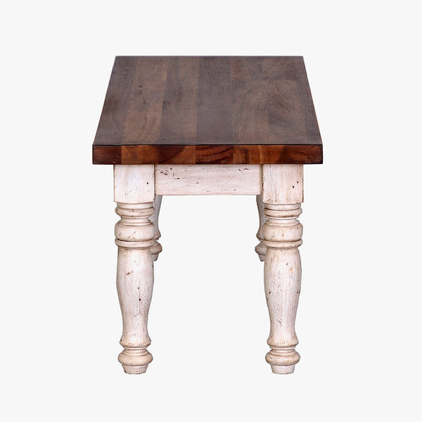 Napa Furniture Belmont Antique Linen & Timbered Brown Dining Bench