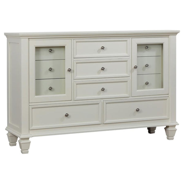 Coaster Sandy Beach 4-Piece Queen Bedroom Set Cream White