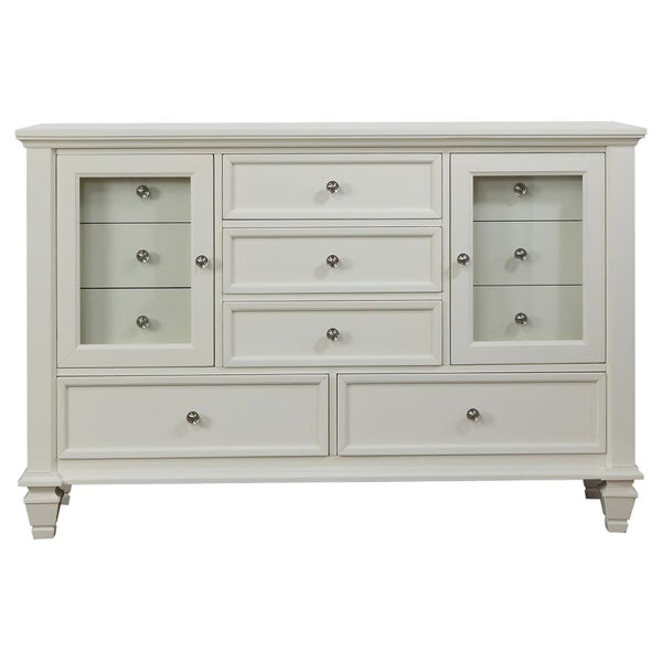 Coaster Sandy Beach 4-Piece Queen Bedroom Set Cream White
