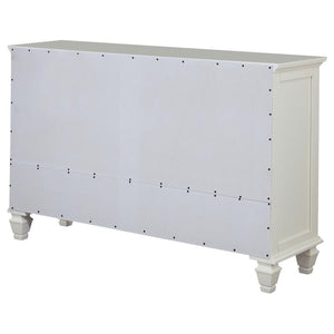 Coaster Sandy Beach 4-Piece Queen Bedroom Set Cream White