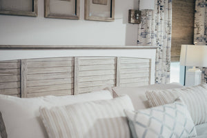 Seawinds Islamorada Clean White & Grey King Headboard